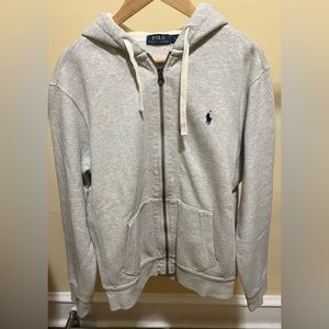 Men's heather grey Polo sweatsuit